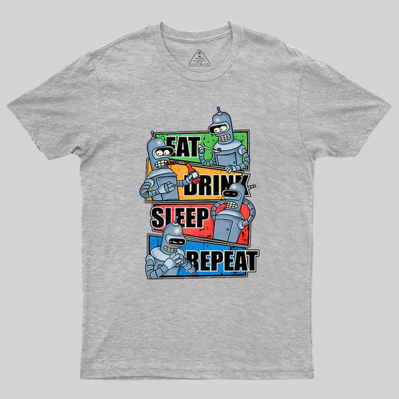 Eat Drink Sleep Repeat Geek T-Shirt