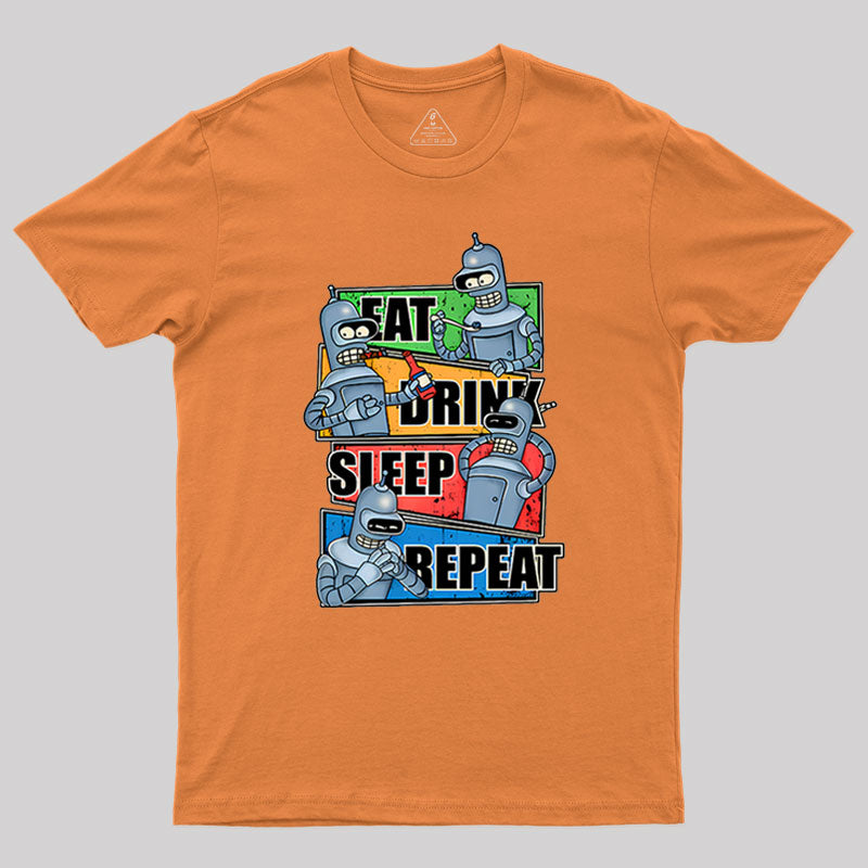 Eat Drink Sleep Repeat Geek T-Shirt