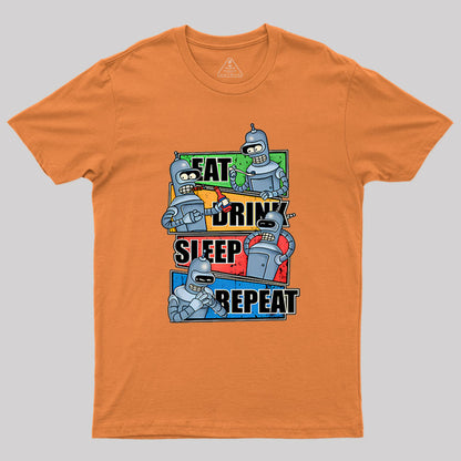 Eat Drink Sleep Repeat Geek T-Shirt