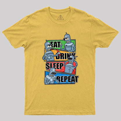 Eat Drink Sleep Repeat Geek T-Shirt