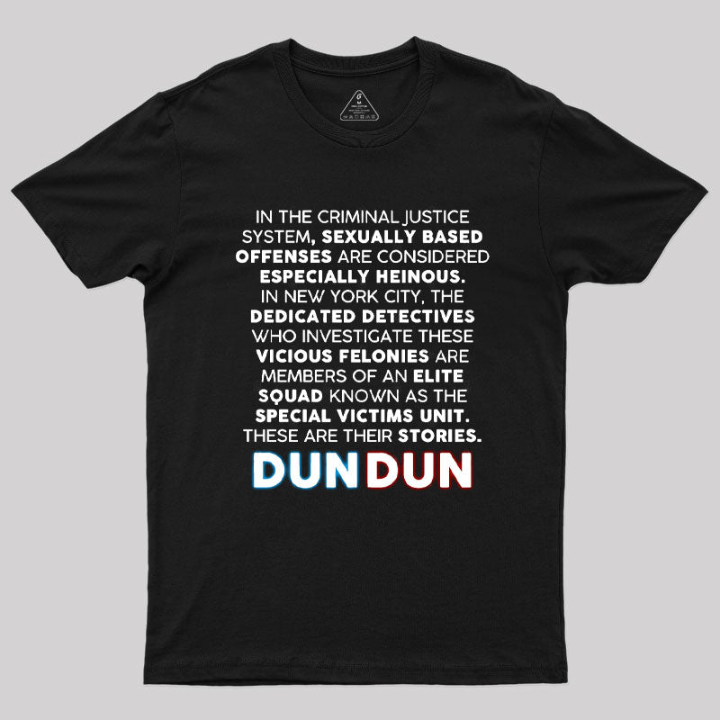 Law and Order SVU Opening Monologue T-Shirt