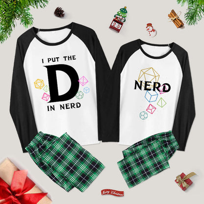 I Put The D In Nerd Couple Pajama Sets