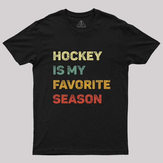 Hockey Is My Favorite Season Retro T-Shirt