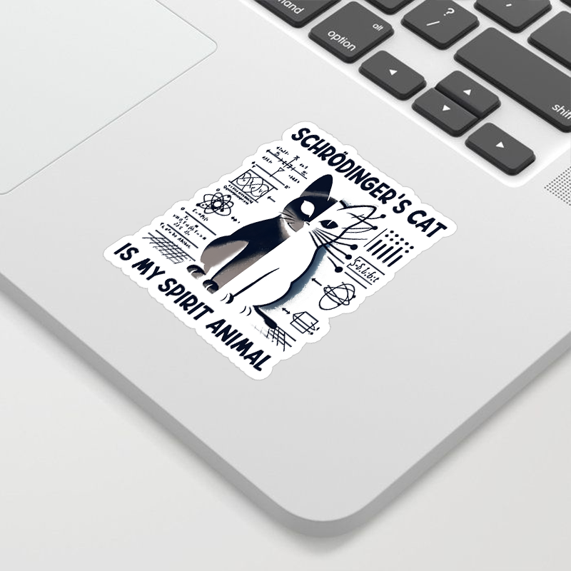 Schrodinger's Сat Science Geek Sticker