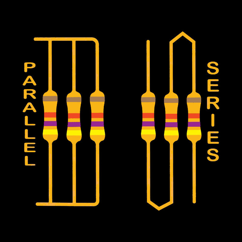 Electrical Resistor Parallel series Connections Geek T-Shirt