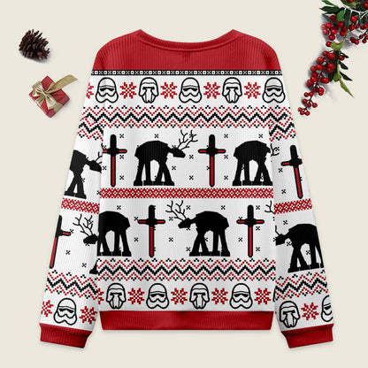 Moose Walker Ugly Christmas Sweater