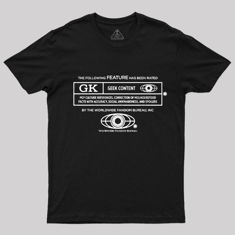 Rated Geek T-Shirt