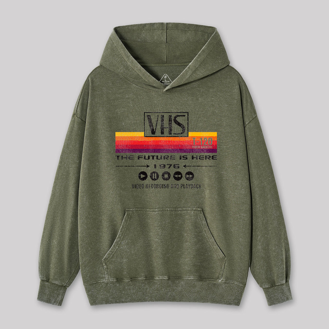 VHS The Future Is Here 1976 Washed Hoodie