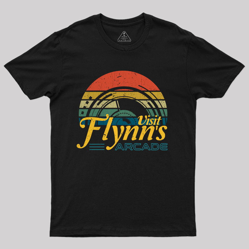 Vintage Sunset Visit Flynn's Arcade T-Shirt