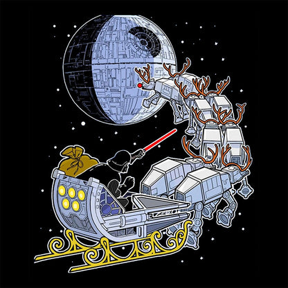 Christmas Darth Vader Santa's Sleigh T-Shirt