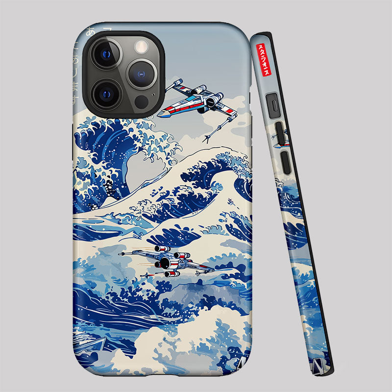 Ukiyoe wave fighter Geek Phone Case