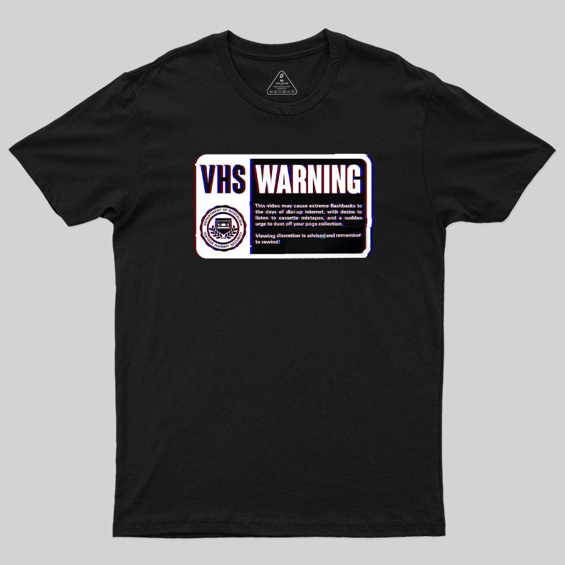 VHS Nostalgia Warning T-Shirt