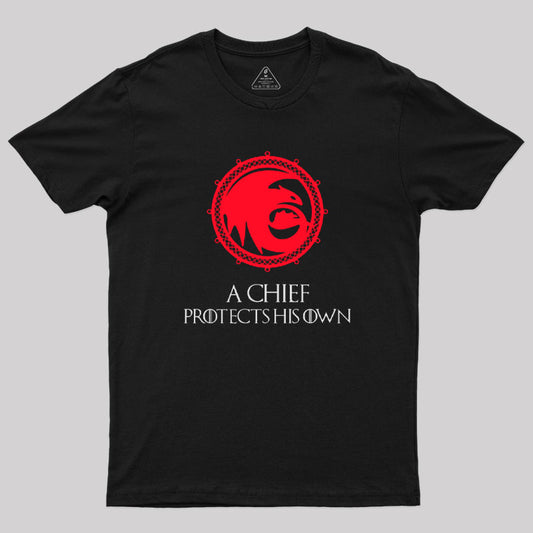 A Chief Protects His Own T-Shirt