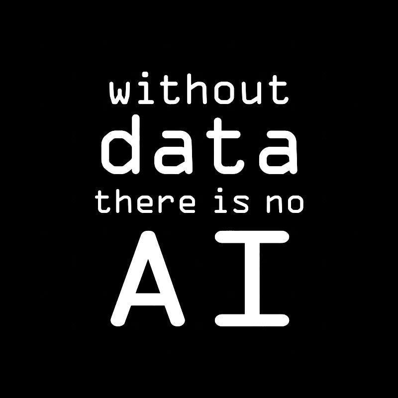 Without Data There Is No AI Geek T-Shirt