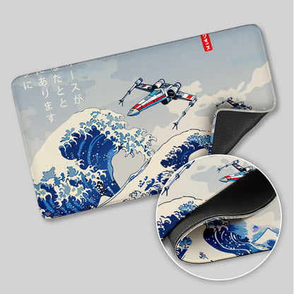 Ukiyoe wave fighter Geek Mouse Pad