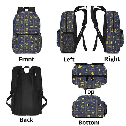 Chemical Elements Navy Geek Backpack