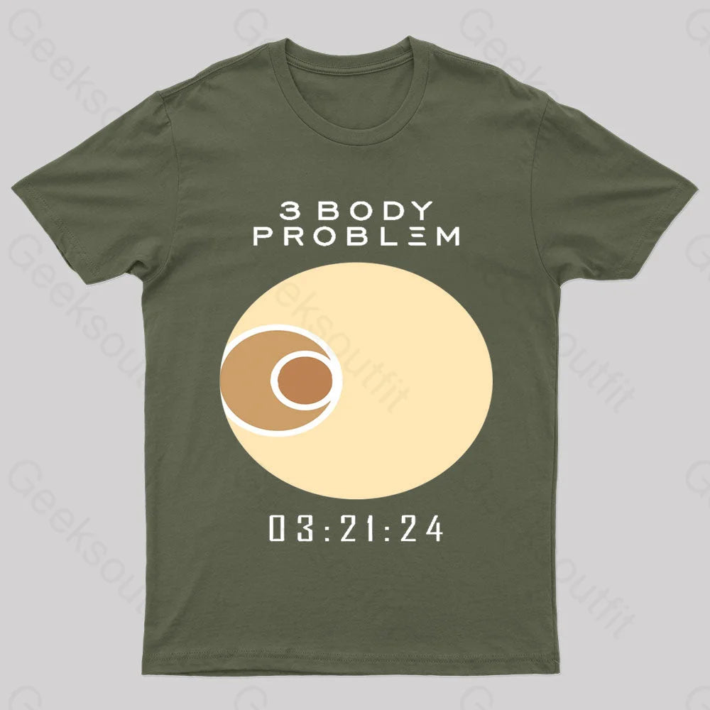 3 Body Problem Nerd T-Shirt Army Green / S