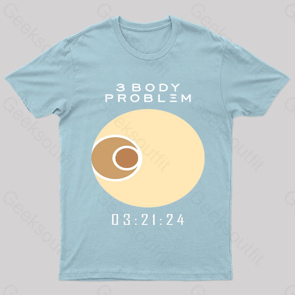 3 Body Problem Nerd T-Shirt Light Blue / S