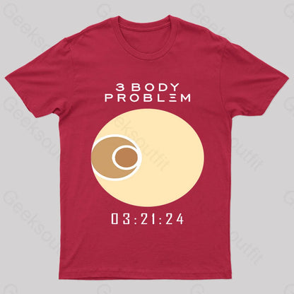 3 Body Problem Nerd T-Shirt Red / S