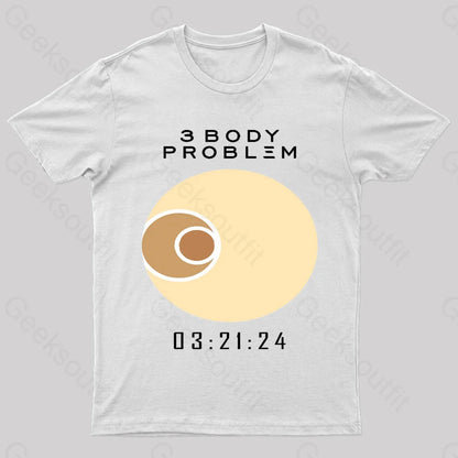 3 Body Problem Nerd T-Shirt White / S