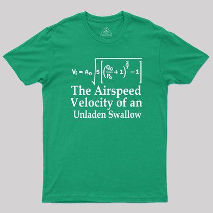 The Airspeed Velocity of an Unladen Swallow Geek T-Shirt