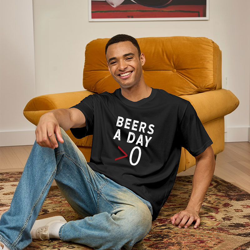 More Than Zero Beers A Day Geek T-Shirt