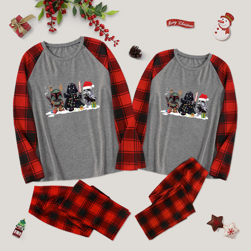 Scifi Soldier Family Christmas Pajama Sets