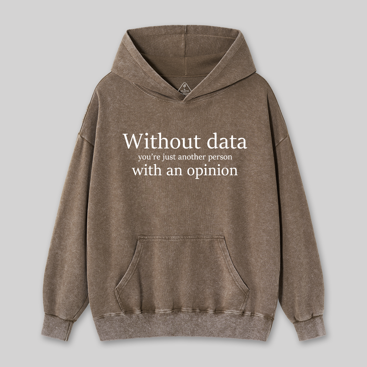 Without Data You're Just Another Person Washed Hoodie