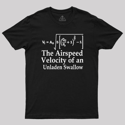 The Airspeed Velocity of an Unladen Swallow Geek T-Shirt