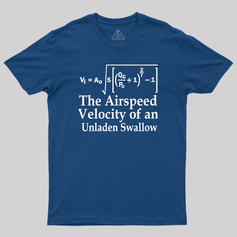 The Airspeed Velocity of an Unladen Swallow Geek T-Shirt