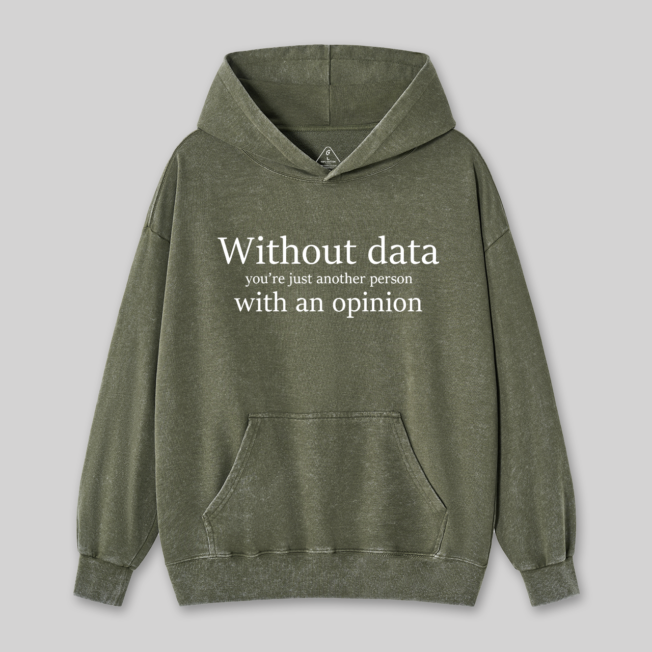 Without Data You're Just Another Person Washed Hoodie