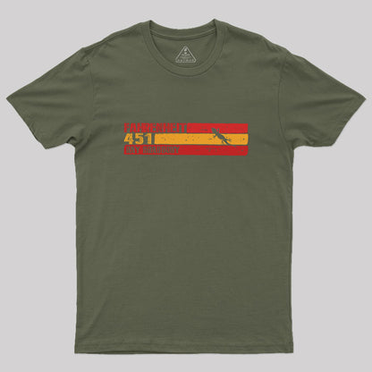 Fahrenheit 451 by Ray Bradbury Geek T-Shirt