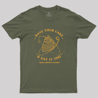 Quantum Physics Cake Geek T-Shirt