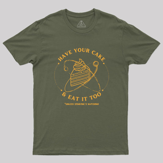 Quantum Physics Cake Geek T-Shirt