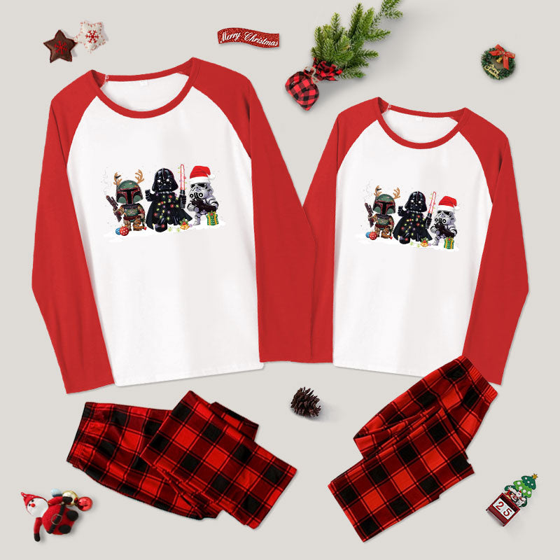 Scifi Soldier Family Christmas Pajama Sets