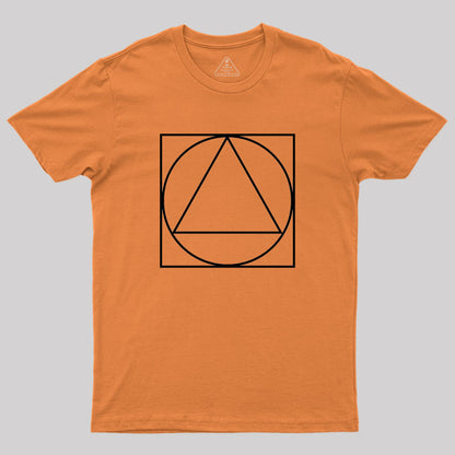 Triangle Within A Circle Within A Square Geek T-Shirt