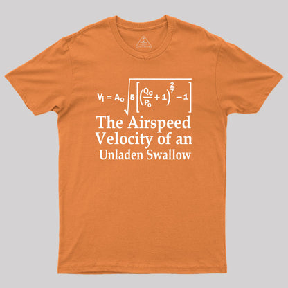 The Airspeed Velocity of an Unladen Swallow Geek T-Shirt