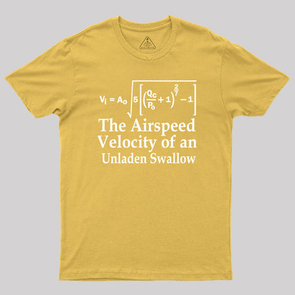 The Airspeed Velocity of an Unladen Swallow Geek T-Shirt