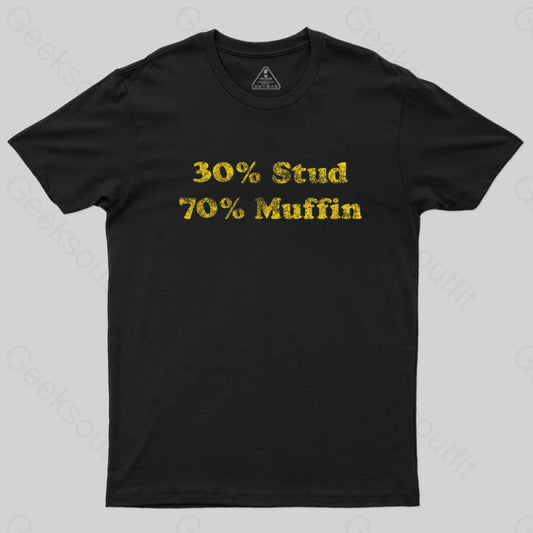 30 Stud 70 Muffin T-Shirt Black / S