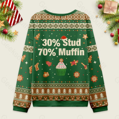 30％ Stud 70％ Muffin Ugly Christmas Sweater