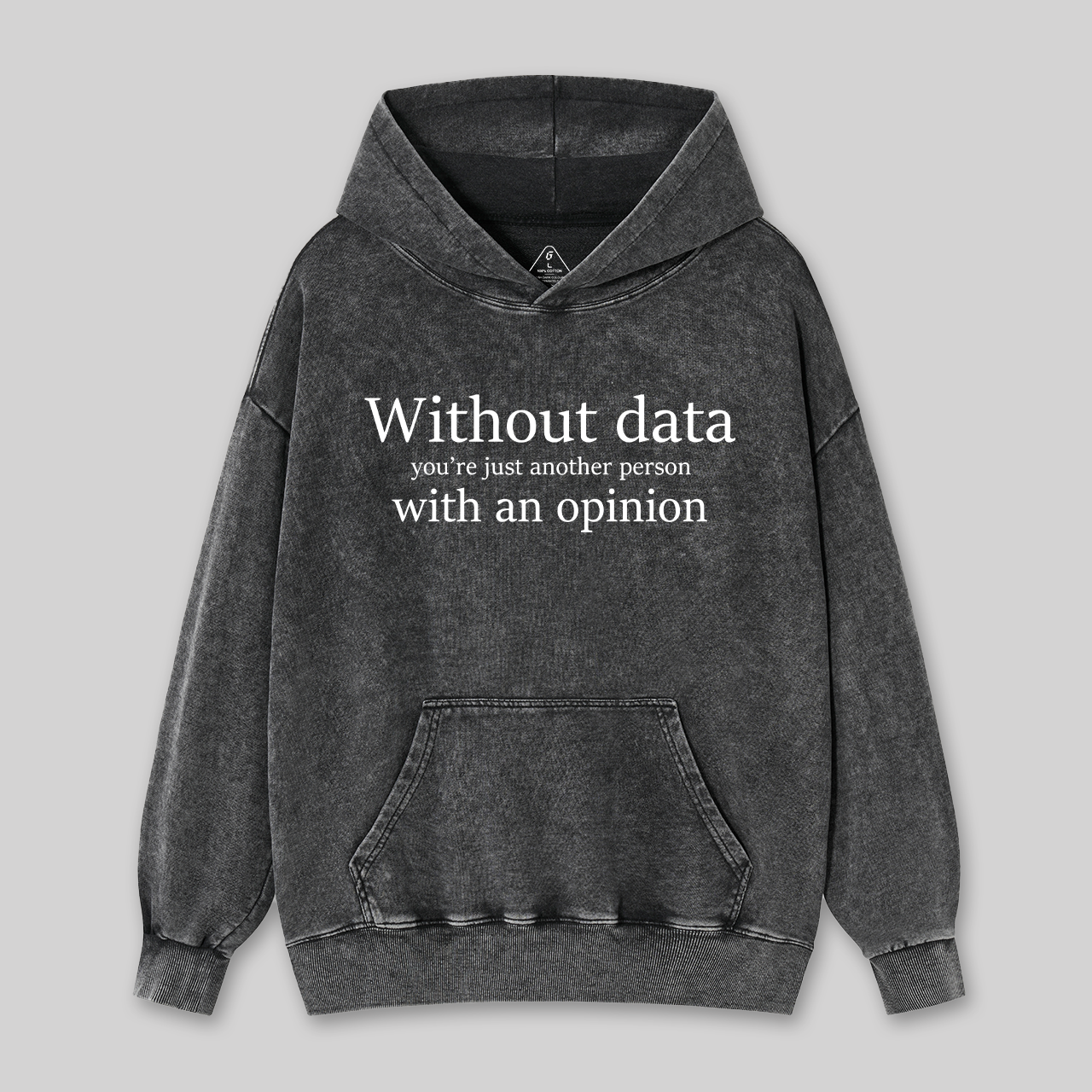 Without Data You're Just Another Person Washed Hoodie