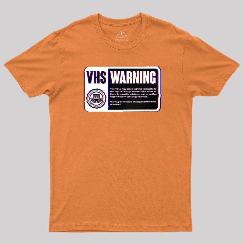 VHS Nostalgia Warning T-Shirt