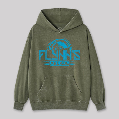 Flynn's Arcade Est 1982 Washed Hoodie