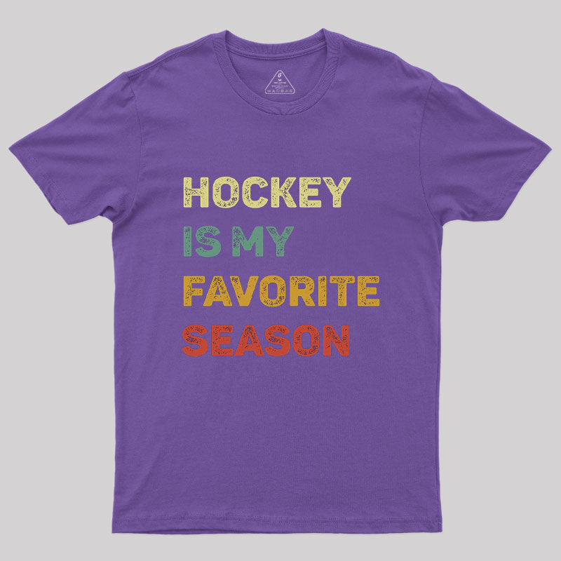 Hockey Is My Favorite Season Retro T-Shirt