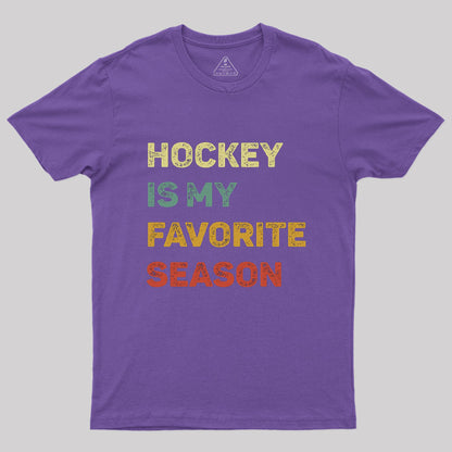 Hockey Is My Favorite Season Retro T-Shirt