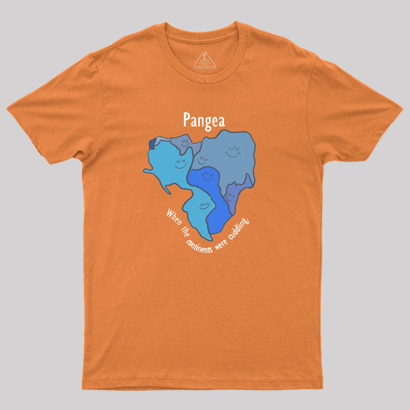 Pangea Continents Cuddling T-Shirt