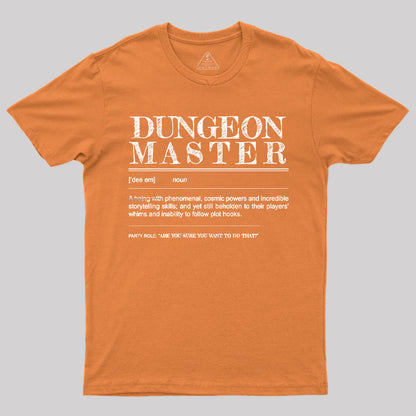 Dungeon Master Definition T-Shirt