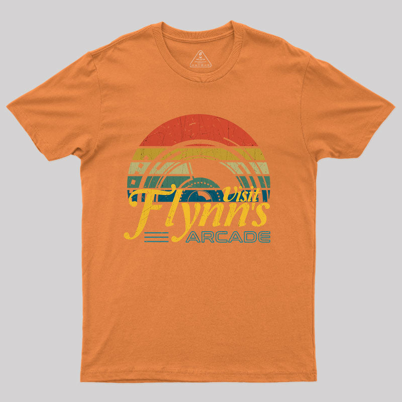 Vintage Sunset Visit Flynn's Arcade T-Shirt