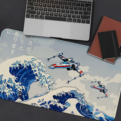 Ukiyoe wave fighter Geek Mouse Pad