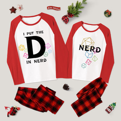 I Put The D In Nerd Couple Pajama Sets